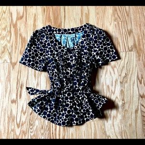 Harve Bernard black and white top size M